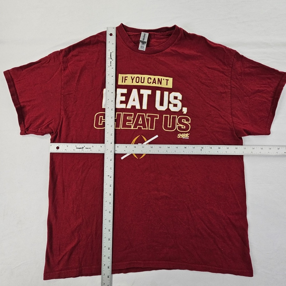 FSU If You Can't Beat US Cheat Us Maroon Short Sleeve Cotton T-Shirt Men's XL - Picture 5 of 7